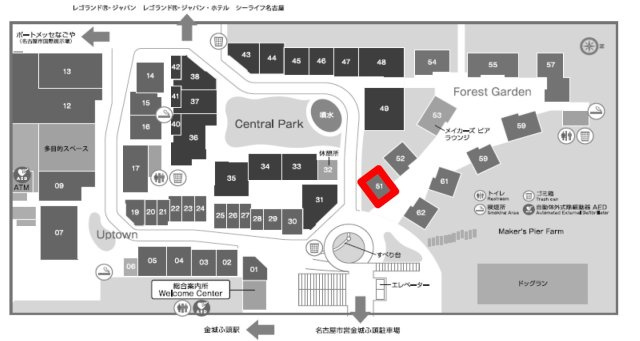 メイカーズピアの地図