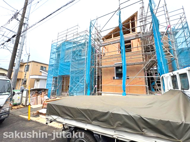 八千代台西３丁目　新築戸建　の外観|八千代台西３丁目　新築戸建　全２棟　八千代台駅徒歩６分の好立地　南西側4m公道面