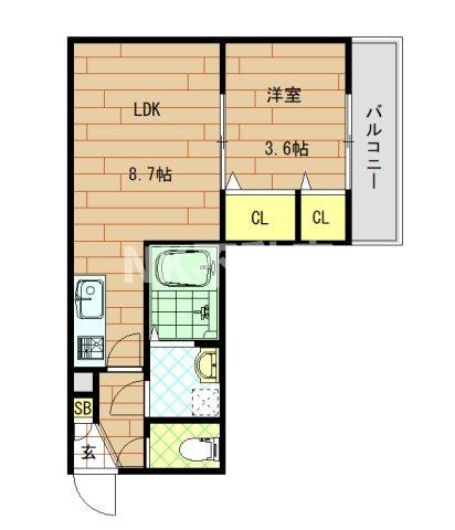 【間取り】 | ジーメゾン角田ラシード（吉田賃貸） | 間取りです