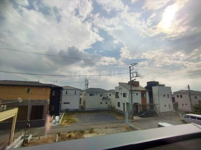 【展望】 | 川越市砂新田3丁目第1期　全2棟　1号棟 | バルコニーからの眺望です