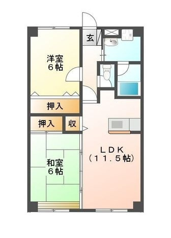 サンライズヒルカワイの間取り