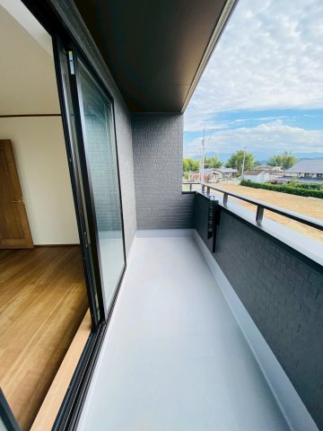 ハートフルタウン／菊陽町原水／Ｃ号棟のバルコニー