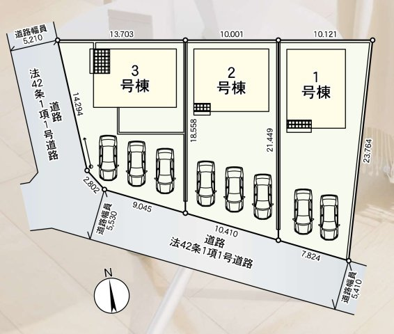 【区画図】 | 深谷市武蔵野第2　クレイドルガーデン　新築戸建　全3棟　2号棟