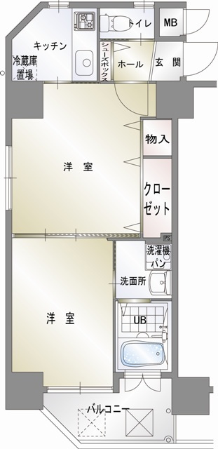 新品家具付きマンション対馬小路4(KaGood福岡)の間取り|*間取りと異なる場合は現状を優先します。