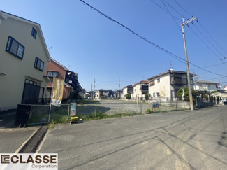 【前面道路含む現地写真】 | 城陽市久世芝ヶ原　4区画4号地　売土地　建築条件付き