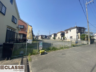 【前面道路含む現地写真】 | 城陽市久世芝ヶ原　4区画4号地　売土地　建築条件付き