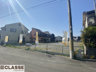 【前面道路含む現地写真】 | 城陽市久世芝ヶ原　4区画4号地　売土地　建築条件付き