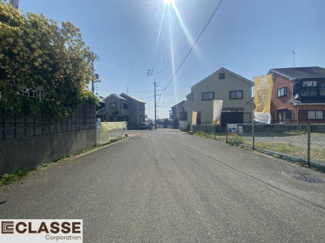 【前面道路含む現地写真】 | 城陽市久世芝ヶ原　4区画4号地　売土地　建築条件付き