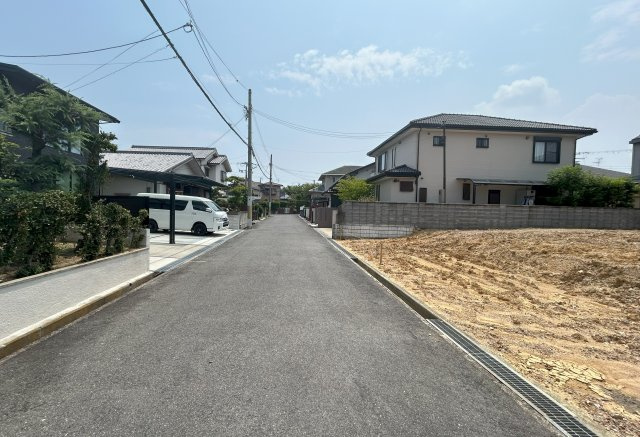 岸和田市上松町土地の前面道路含む現地写真|前面道路写真②