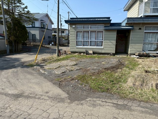 武佐１丁目　古家付土地【解体更地渡し】の外観|隅切り部分