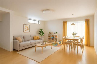 【居間・リビング】 | ふじみ野市大原２丁目戸建 | ゆったりとした居間です