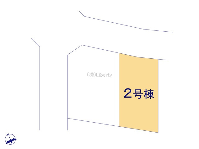 潮来市日の出5丁目第2期　新築戸建　2号棟の区画図