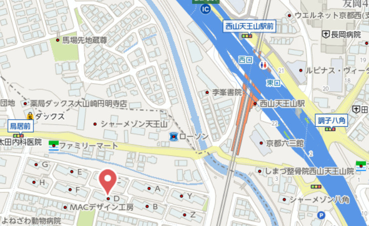 円明寺ヶ丘団地D棟　3階の地図