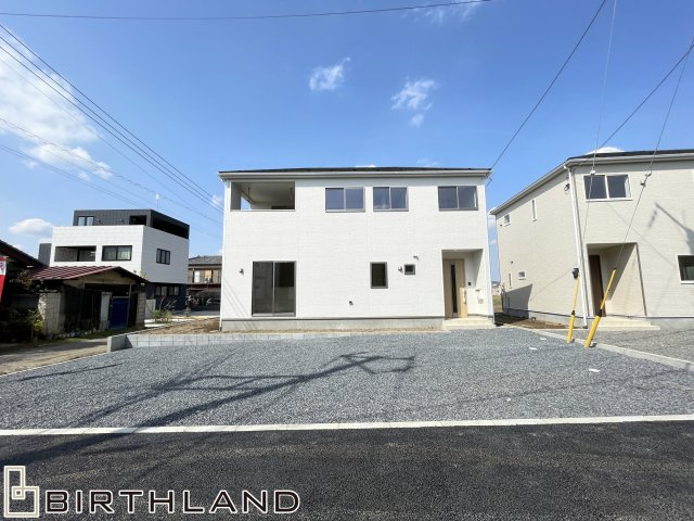 新築戸建・建売　佐野市高萩町第6　Cradle Garden　全4棟の外観|陽当たり良好な1号棟！いつでもご案内可能です！