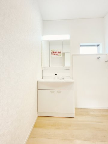 新築戸建・新築建売　桐生市境野町7丁目　制震装置「SAFE365」　境野小・境野中の独立洗面台