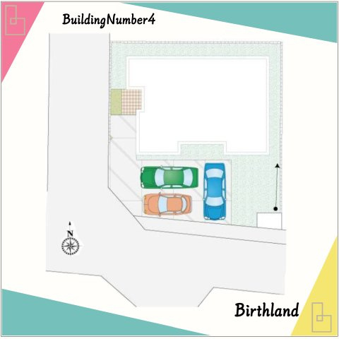 太田市西長岡町　Kダンパー　全7区画の区画図|■駐車スペース3台可能！（車種による）