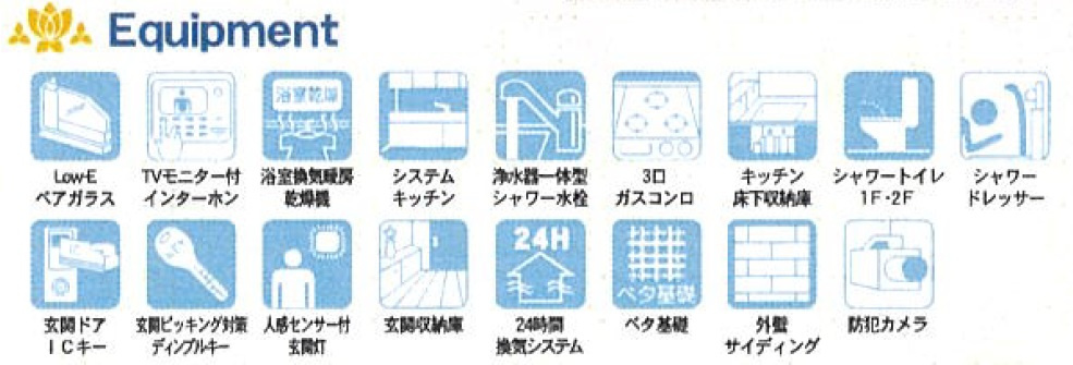 新築戸建・建売　邑楽町藤川第1　Cradle Garden　全4棟の設備