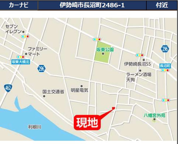 新築戸建・建売　伊勢崎市長沼町13期　KEIAI　全1棟の地図