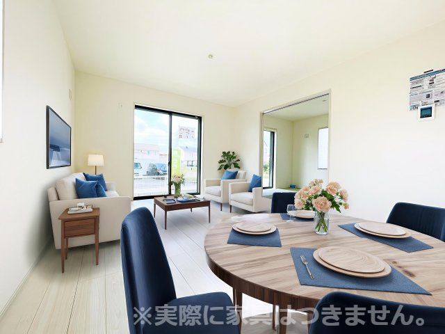 太田市第4鶴生田町　Livele Garden　全2棟の外観|※家具を配置した場合のイメージ図になります！実際に家具はつきません。