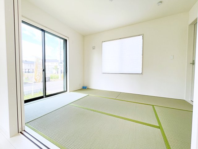 太田市第4鶴生田町　Livele Garden　全2棟の和室|畳は足触りがいいので裸足で歩いても気持ちがいいです！