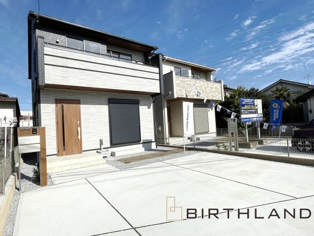 新築戸建・建売　本庄市東台1丁目　Blooming Garden　全2棟の外観パース|＜1号棟＞完成予想図　1号棟は向って左側です