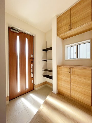 新築戸建・建売　本庄市東台1丁目　Blooming Garden　全2棟の外観パース|＜2号棟＞完成予想図　2号棟は右側です！