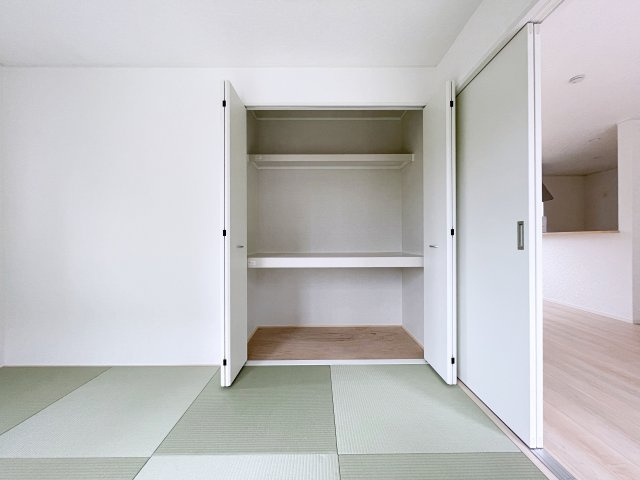 新築戸建・新築建売　神川町新里第4　Cradle Garden　全2棟の収納|畳は足触りがいいので裸足で歩いても気持ちがいいです！