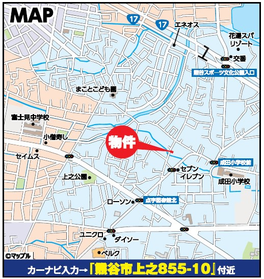 熊谷市上之　AiTOWN　全1邸の地図