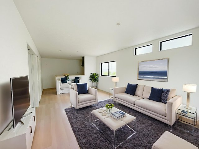 新築戸建・建売　上里町勅使河原第17　Cradle Garden　全7棟の居間・リビング|画像はAI加工による演出で、実際の家具は付きません。