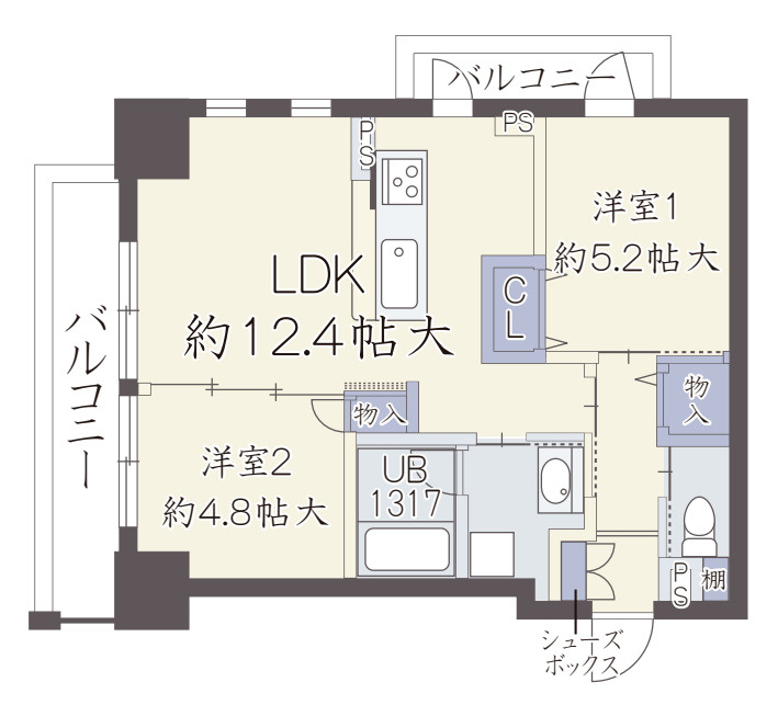 サンクステルの間取り