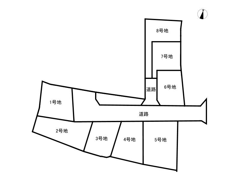 姫路市御立中６丁目/全８区画の区画図