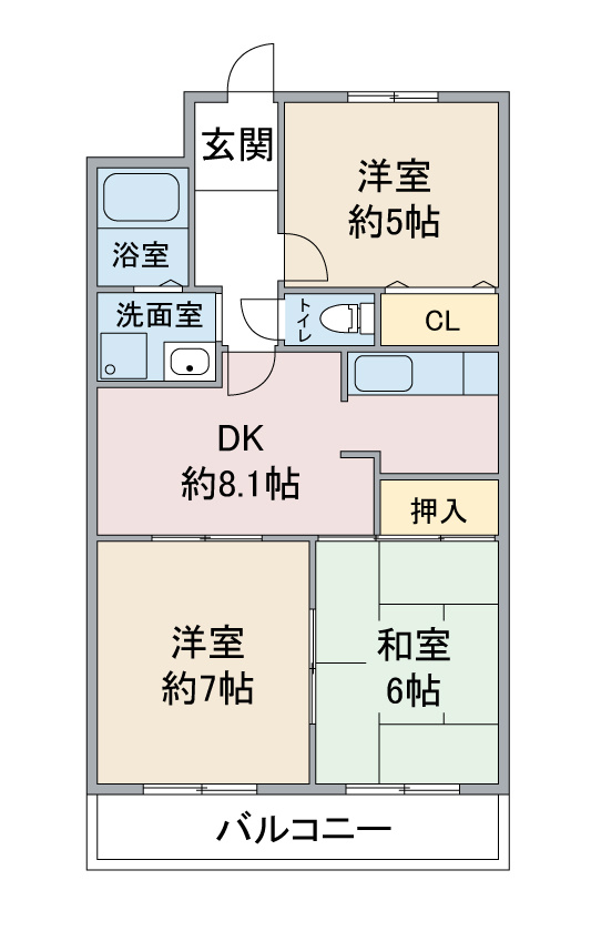 ＮＯＤＡ ＧＵＬＡＮＤＥの間取り