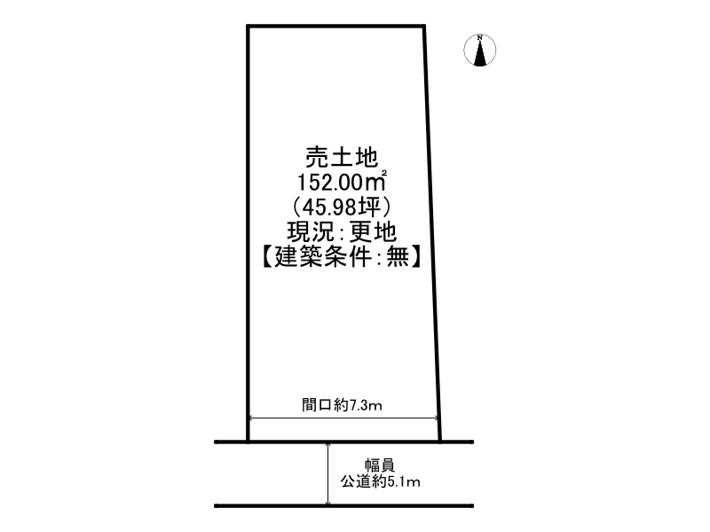 姫路市広畑区小松1丁目/売土地の土地図