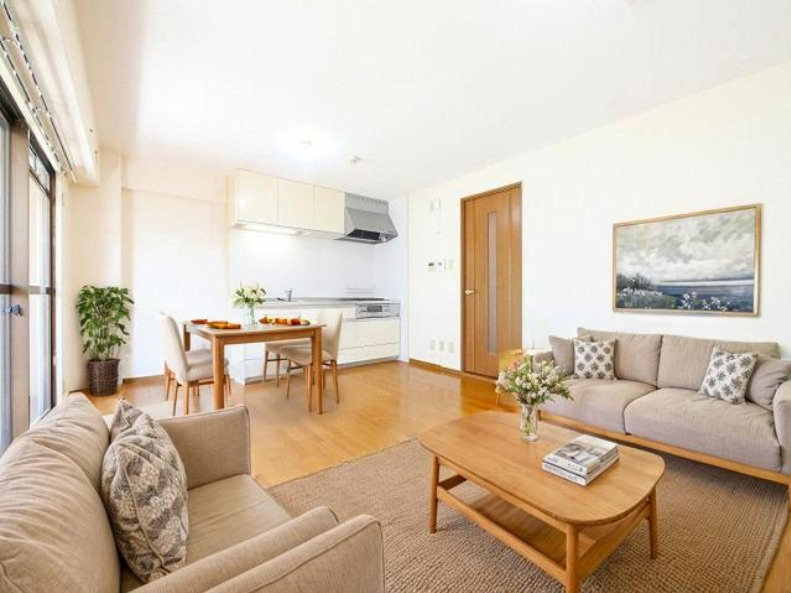 パークヴィレッジ学園前の居間・リビング|CGで家具等を配置したもので家具等は含まれません