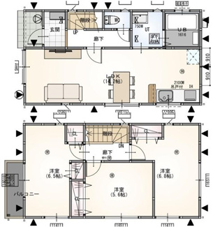 【間取り】 | グランソフィア戸張