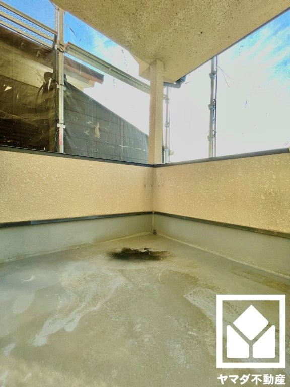 宇治市槇島町一ノ坪のバルコニー