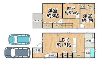 【参考プラン】 | 一乗寺庵野町　土地【建築条件なし・更地】