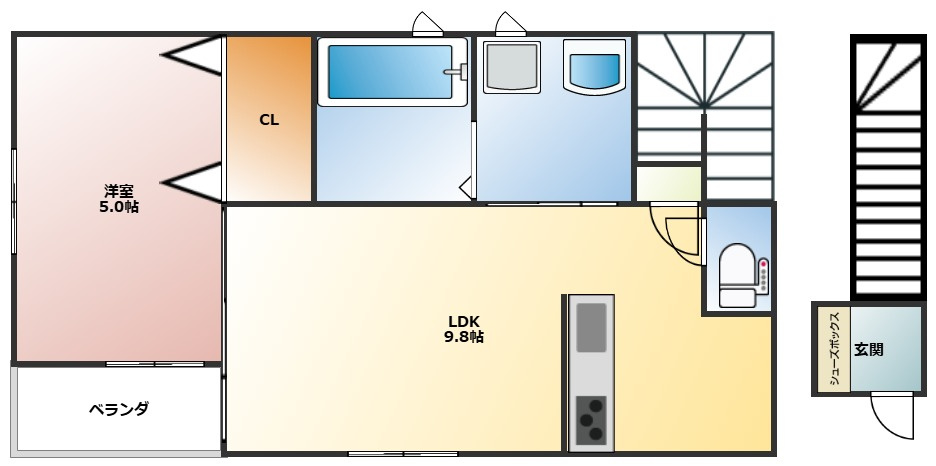 Solis新留丁の間取り