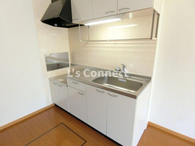 【キッチン】 | ペネトラーレ・北中山Ⅲ | ２口ガスコンロ設置可能なキッチン。