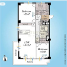 ★仲介手数料無料★コープ高輪（南・西・北向き　三方角住戸　陽当たり・通風・眺望良好）の画像