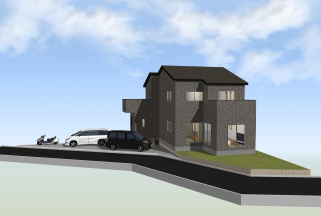 【外観パース】 | 敷地55坪超えの陽当たりの良好な土地♪建築条件相談できます。 | 建築条件はずし相談できます。