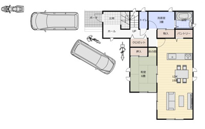 【参考プラン】 | 敷地55坪超えの陽当たりの良好な土地♪建築条件相談できます。 | 建築条件はずし相談できます。