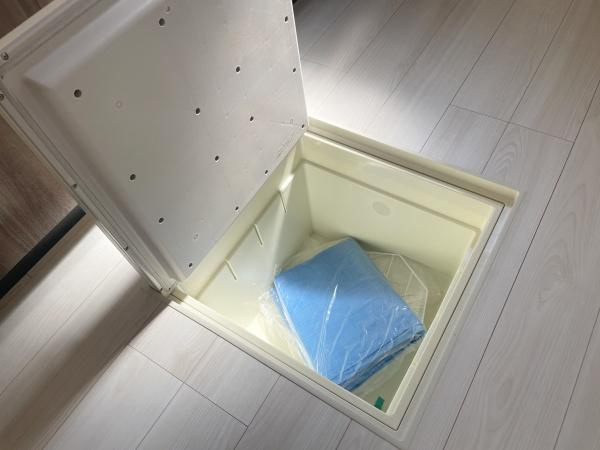 川崎市宮前区鷺沼２丁目の新築一戸建の収納|キッチンには床下収納があります！