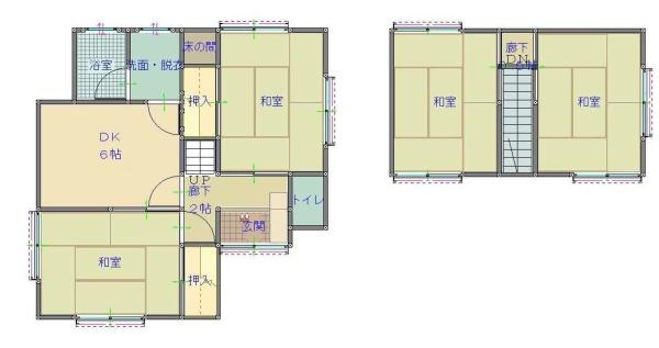 和歌山市杭ノ瀬　中古戸建の間取り