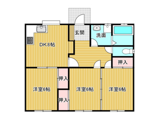 吉開一戸建の間取り