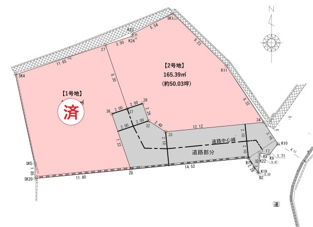 石崎三丁目の土地図