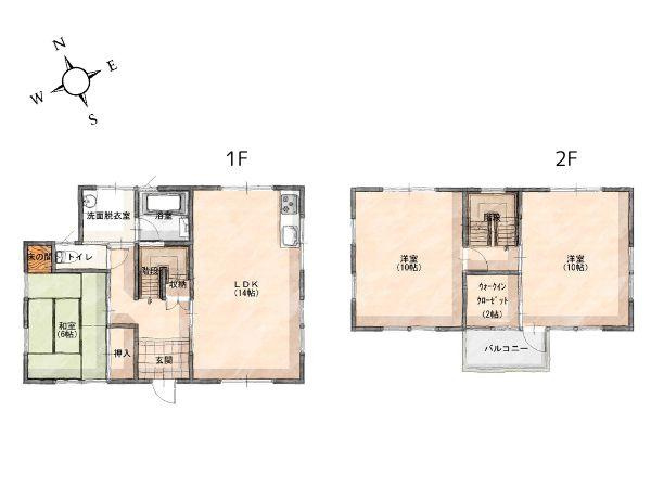上白木　中古の間取り|※図面と現況が異なる場合は現況を優先させていただきます。