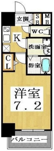 アーバンパーク難波の間取り