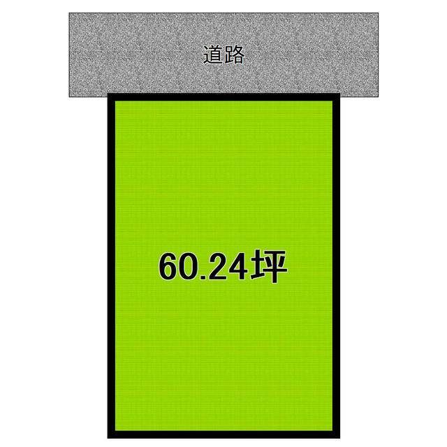 沢津町1丁目1-25　売土地の区画図