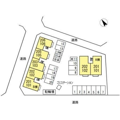【区画図】 | D-ROOM大屋 B棟１LDKT